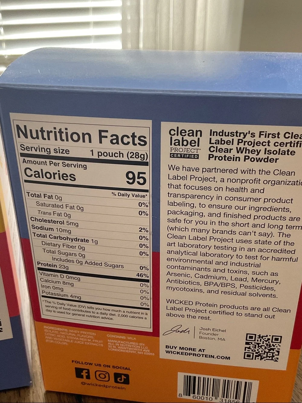 Clear Whey Isolate Variety Pack with Black Shaker - Picture 3 of 3